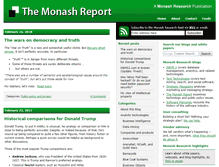 Tablet Screenshot of monashreport.com